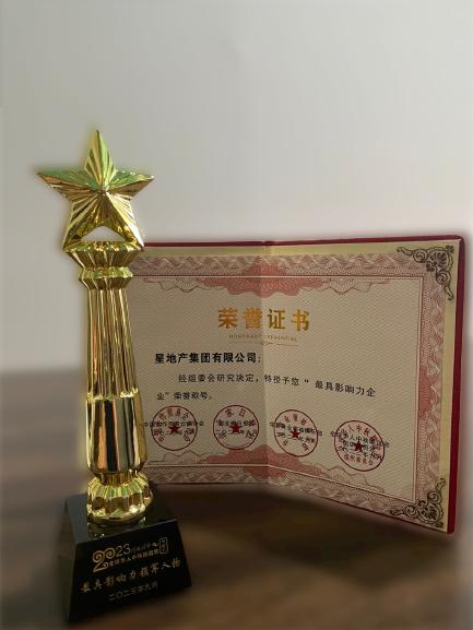 最具影响力领军企业 2023 trophy